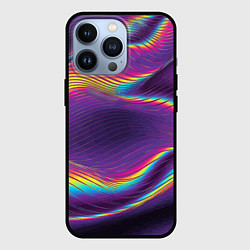 Чехол для iPhone 13 Pro Neon fashion pattern Wave, цвет: 3D-черный