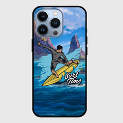 Чехол для iPhone 13 Pro Серфинг Surf, цвет: 3D-черный