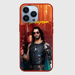 Чехол для iPhone 13 Pro Cyberpunk2077 Vi, цвет: 3D-красный