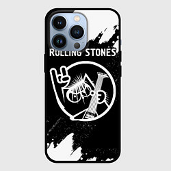 Чехол для iPhone 13 Pro Rolling Stones - КОТ - Краска, цвет: 3D-черный