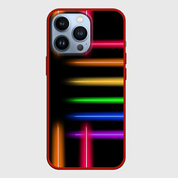 Чехол для iPhone 13 Pro Неоновое свечение Minimalism Neon, цвет: 3D-красный