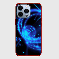 Чехол для iPhone 13 Pro Неоновый космос Neon space, цвет: 3D-красный