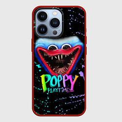 Чехол для iPhone 13 Pro POPPY PLAYTIME HAGGY WAGGY - ПОППИ ПЛЕЙТАЙМ краска, цвет: 3D-красный