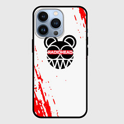 Чехол для iPhone 13 Pro Radiohead радиоголова logo, цвет: 3D-черный