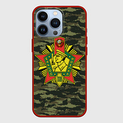 Чехол для iPhone 13 Pro КГБ СССР USSR, цвет: 3D-красный