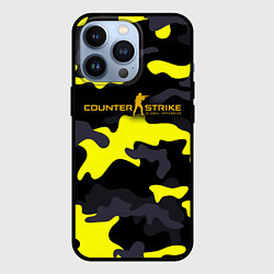 Чехол для iPhone 13 Pro Counter-Strike Global Offensive Камуфляж Чёрно-Жёл, цвет: 3D-черный