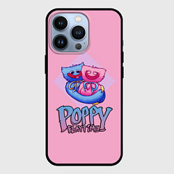 Чехол для iPhone 13 Pro POPPY PLAYTIME - KISSY MISSY AND HAGGY WAGGY, цвет: 3D-черный