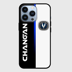 Чехол для iPhone 13 Pro ЧАНГАН CHANGAN СИНЯЯ ЛИНИЯ, цвет: 3D-черный