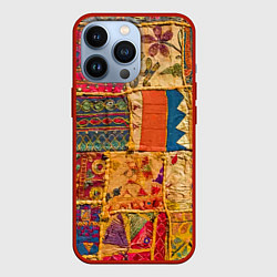 Чехол iPhone 13 Pro Пэчворк Лоскутное одеяло Patchwork Quilt