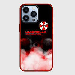 Чехол для iPhone 13 Pro Umbrella Corporation туман, цвет: 3D-красный