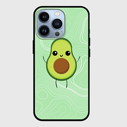 Чехол для iPhone 13 Pro Авокадо avocado, цвет: 3D-черный