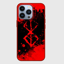Чехол для iPhone 13 Pro КЛЕЙМО ЖЕРТВЫ - BERSERKБЕРСЕРК, цвет: 3D-красный