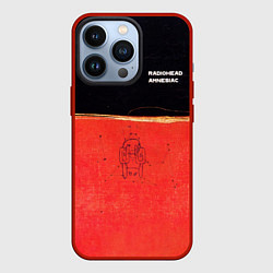 Чехол для iPhone 13 Pro Radiohead - Amnesiac, цвет: 3D-красный