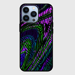 Чехол для iPhone 13 Pro Абстрактный современный тигровый узор, цвет: 3D-черный