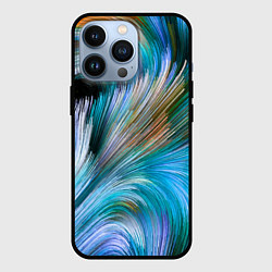 Чехол для iPhone 13 Pro Абстрактная красочная композиция Полосы Abstract c, цвет: 3D-черный