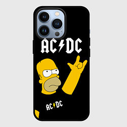 Чехол iPhone 13 Pro AC DC ГОМЕР СИМПСОН SIMPSONS