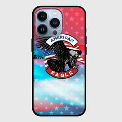 Чехол для iPhone 13 Pro Американский орел USA, цвет: 3D-черный