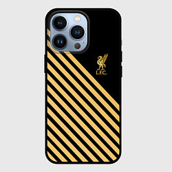 Чехол для iPhone 13 Pro Liverpool ливерпуль полосы, цвет: 3D-черный