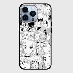 Чехол для iPhone 13 Pro Токийские мстители паттерн, цвет: 3D-черный
