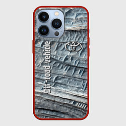 Чехол для iPhone 13 Pro Toyota Off-road vehicle Rock Тойота внедорожник Ск, цвет: 3D-красный