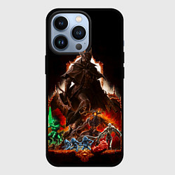 Чехол для iPhone 13 Pro BLOODBORNE Экспозиция боссов, цвет: 3D-черный