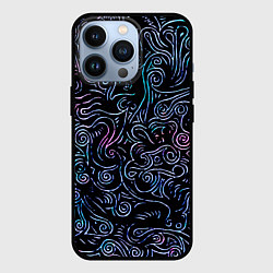 Чехол для iPhone 13 Pro Strange patterns, цвет: 3D-черный