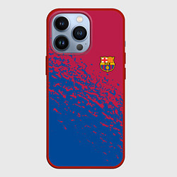 Чехол для iPhone 13 Pro Barcelona маленькое лого, цвет: 3D-красный