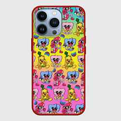 Чехол для iPhone 13 Pro POPPY PLAYTIME МИЛЫЕ ПЕРСОНАЖИ, цвет: 3D-красный