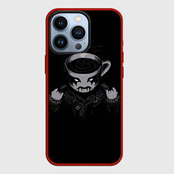 Чехол для iPhone 13 Pro Black Metal Coffee, цвет: 3D-красный