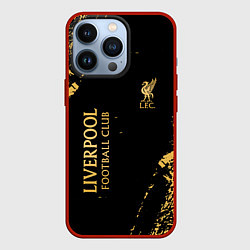 Чехол для iPhone 13 Pro Liverpool гранж, цвет: 3D-красный