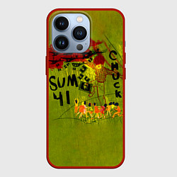 Чехол для iPhone 13 Pro Chuck - Sum 41, цвет: 3D-красный