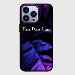 Чехол iPhone 13 Pro Three Days Grace Neon Monstera