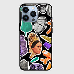 Чехол для iPhone 13 Pro Underground pattern Fashion trend, цвет: 3D-черный