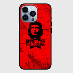 Чехол iPhone 13 Pro Че Гевара - на красном фоне