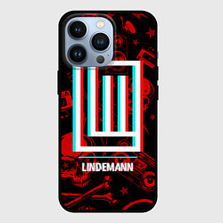 Чехол для iPhone 13 Pro Lindemann Rock Glitch, цвет: 3D-черный