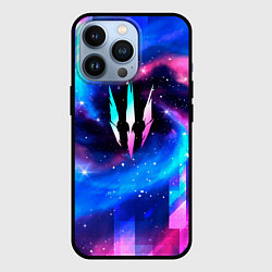 Чехол для iPhone 13 Pro The Witcher Неоновый Космос, цвет: 3D-черный