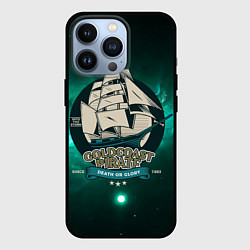 Чехол для iPhone 13 Pro Gold coast pirate - корабль, цвет: 3D-черный