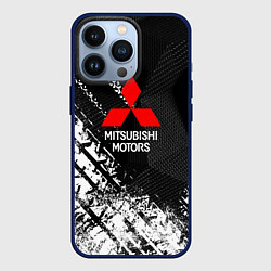 Чехол для iPhone 13 Pro Mitsubishi - След протектора, цвет: 3D-тёмно-синий