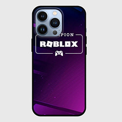 Чехол для iPhone 13 Pro Roblox Gaming Champion: рамка с лого и джойстиком, цвет: 3D-черный