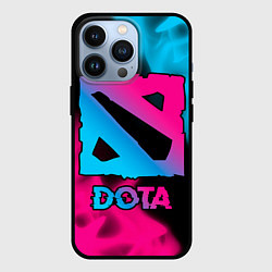 Чехол для iPhone 13 Pro Dota Neon Gradient, цвет: 3D-черный