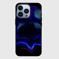 Чехол для iPhone 13 Pro Неоновый фрактал - абстракция, цвет: 3D-черный