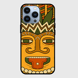Чехол для iPhone 13 Pro Polynesian tiki CHILLING, цвет: 3D-черный