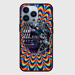 Чехол для iPhone 13 Pro Психоделика - античная иллюзия, цвет: 3D-черный