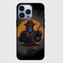 Чехол для iPhone 13 Pro Горилла гангстер, цвет: 3D-черный