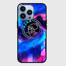 Чехол для iPhone 13 Pro Ajax неоновый космос, цвет: 3D-черный