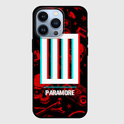 Чехол для iPhone 13 Pro Paramore rock glitch, цвет: 3D-черный