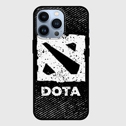 Чехол для iPhone 13 Pro Dota с потертостями на темном фоне, цвет: 3D-черный