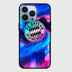 Чехол для iPhone 13 Pro Bayern неоновый космос, цвет: 3D-черный