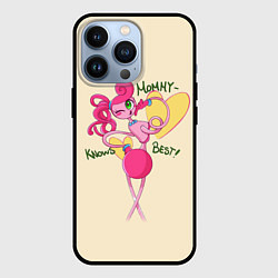 Чехол для iPhone 13 Pro Мамочка длинные ноги с сердечками, цвет: 3D-черный