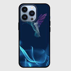 Чехол для iPhone 13 Pro Колибри в полете, цвет: 3D-черный